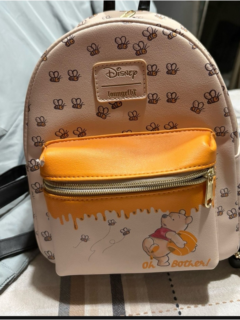 Loungefly Kids Winnie the Pooh Pink and Orange Mini Backpack